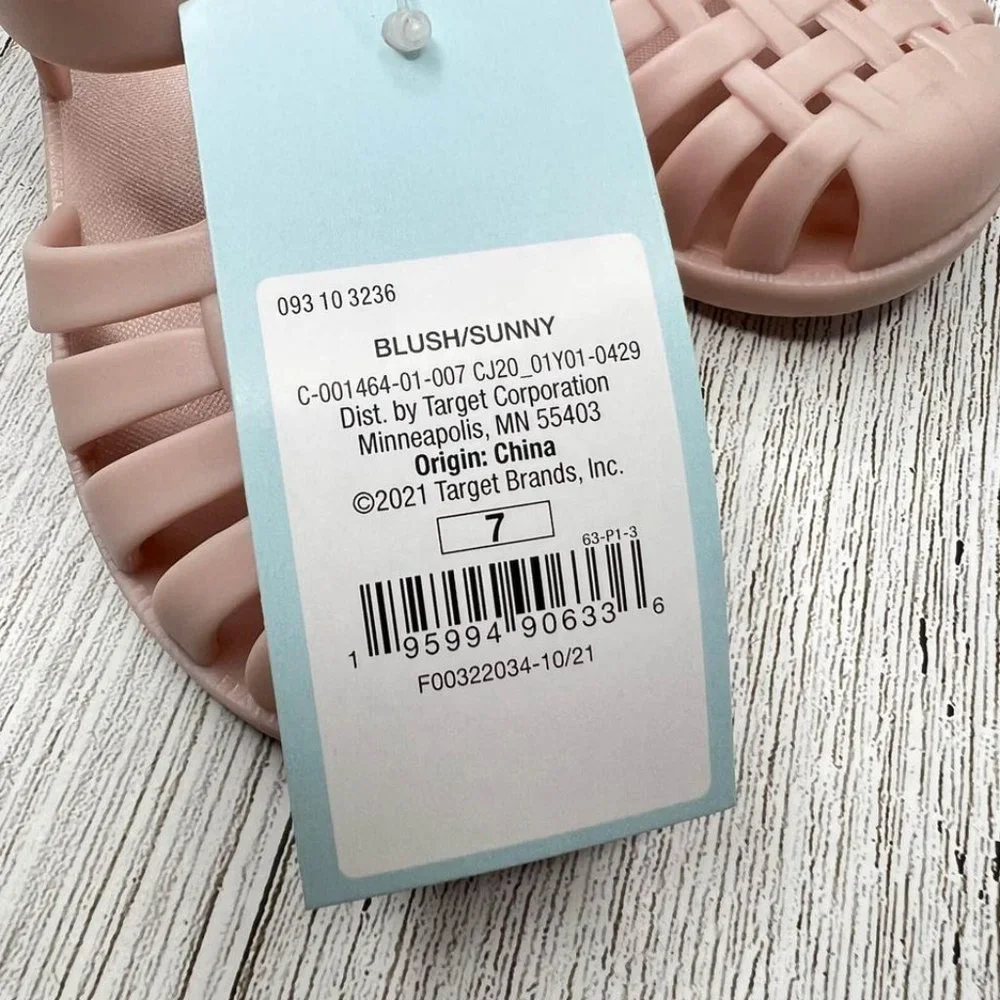 Toddler Jelly Shoes Size 7 New‎ Girls Sandals Blush Pink